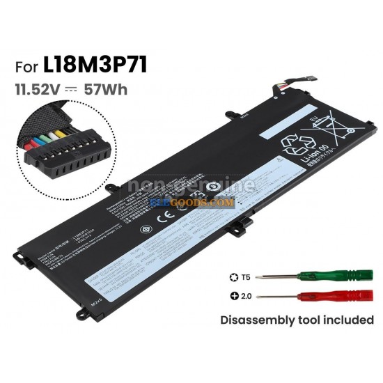 11.52V  57Wh  3 cells  Li-Polymer  Black