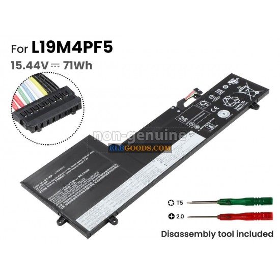 15.44V  71Wh  4 cells  Li-Polymer  Black