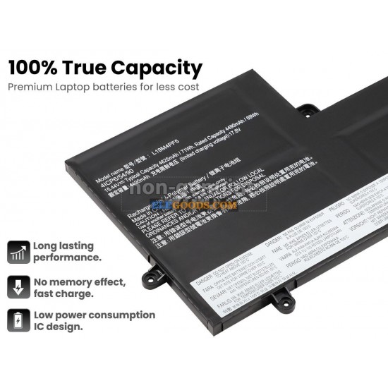15.44V  71Wh  4 cells  Li-Polymer  Black