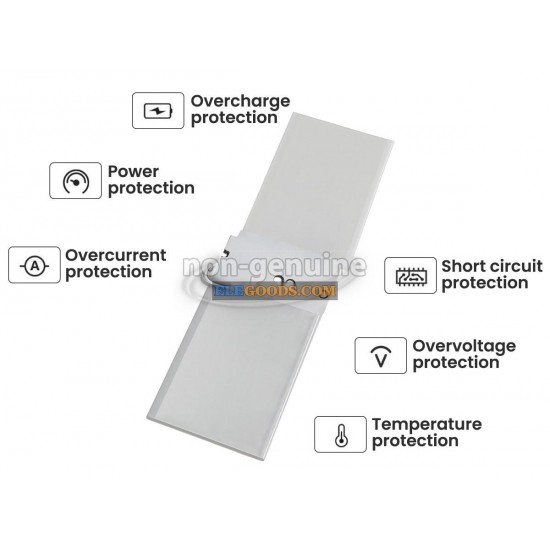 7.5V  18Wh  2 cells  Li-Polymer  Silver
