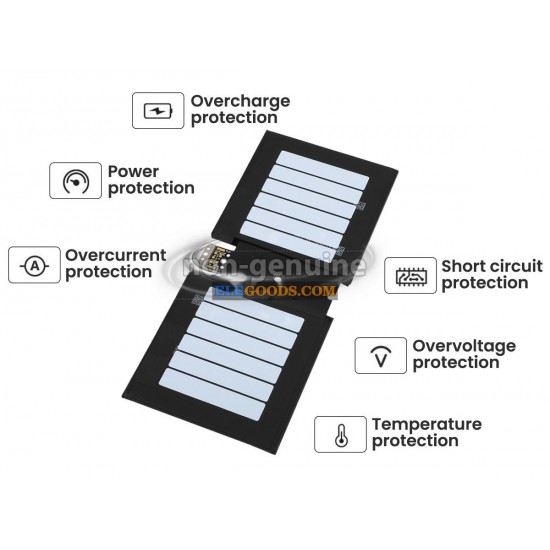 7.66V  26.81Wh  2 cells  Li-Polymer  Black