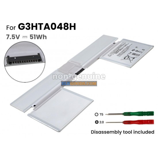 7.5V  51Wh  4 cells  Li-Polymer  Silver