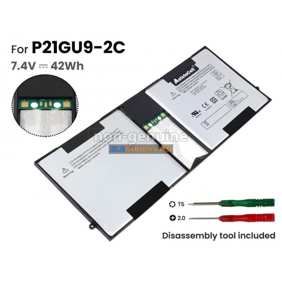7.4V  42Wh  2 cells  Li-Polymer  Black