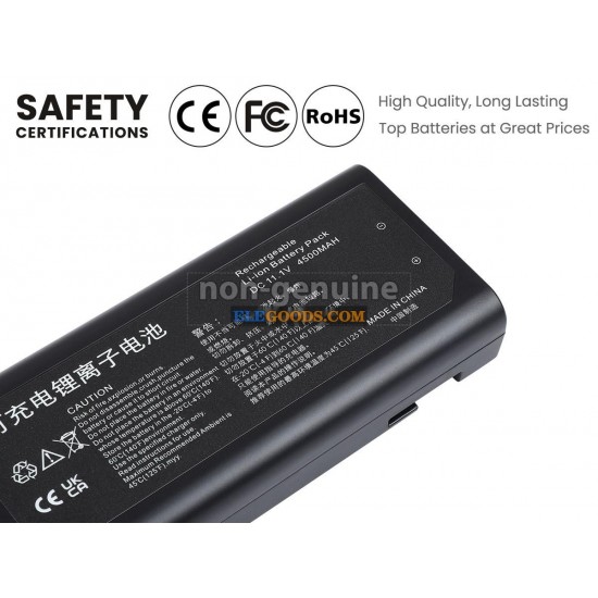 11.1V  4500mAh  6 cells  Li-ion  Black
