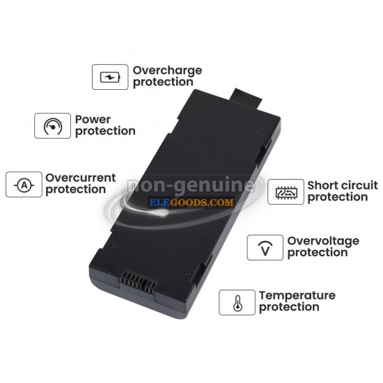 11.1V  4500mAh  6 cells  Li-ion  Black