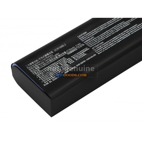 10.86V  51Wh  6 cells  Li-ion  Black