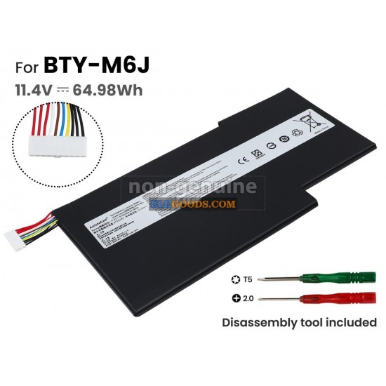 11.4V  5700mAh  3 cells  Li-Polymer  Black