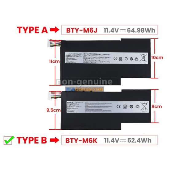 11.4V  52.4Wh  3 cells  Li-Polymer  Black