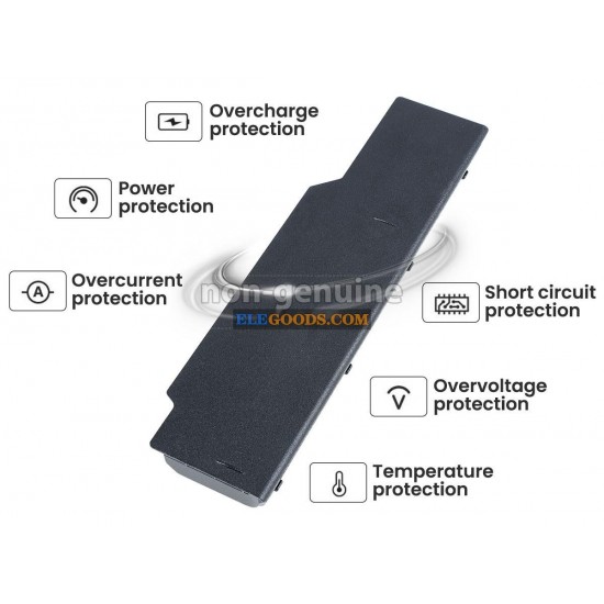 10.8V  4000mAh  6 cells  Li-ion  Black