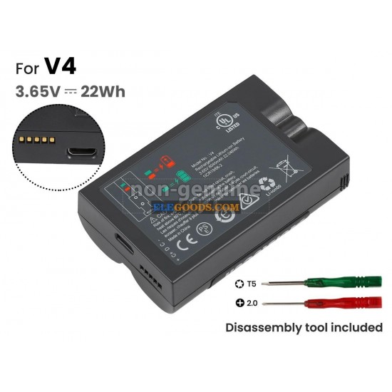 3.65V  22Wh  2 cells  Li-Polymer  Grey
