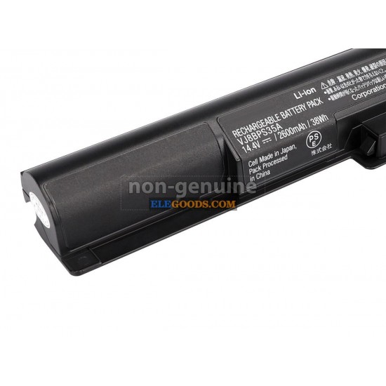 14.8V  2600mAh  4 cells  Li-ion  Black