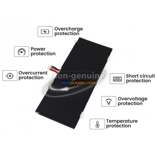 7.6V  45.6Wh  2 cells  Li-Polymer  Black
