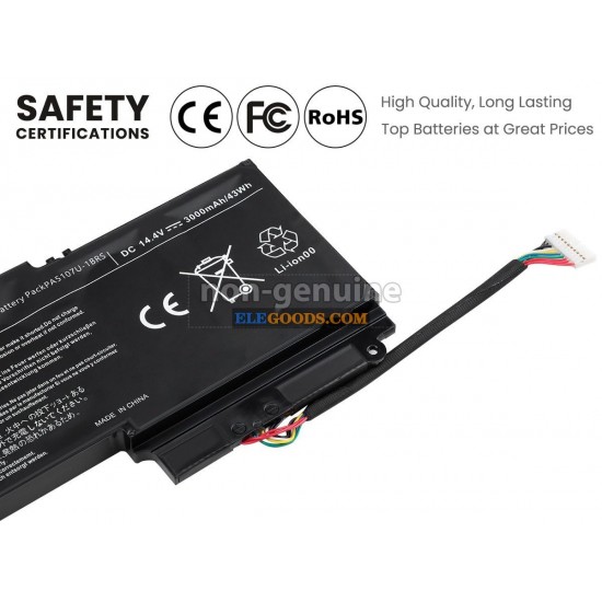 14.4V  43Wh  4 cells  Li-Polymer  Black
