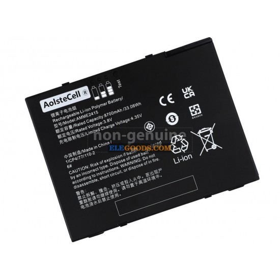 3.8V  33.06Wh  1 cells  Li-Polymer  Black